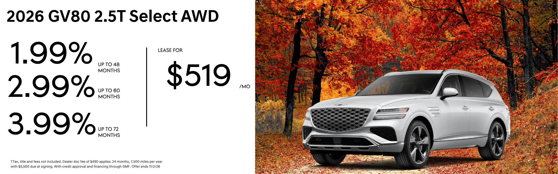 2026 Genesis GV80 offer
